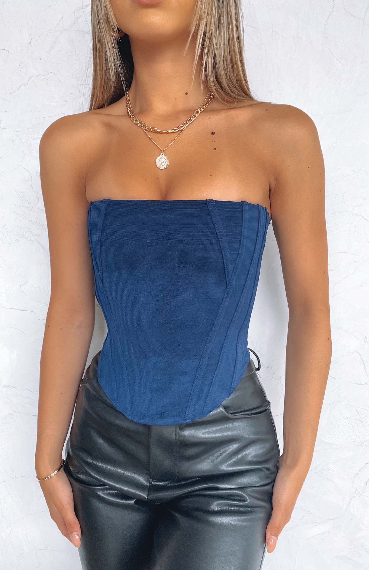 Solid Color Zipper Waist-tight Small Sling Vest For Women