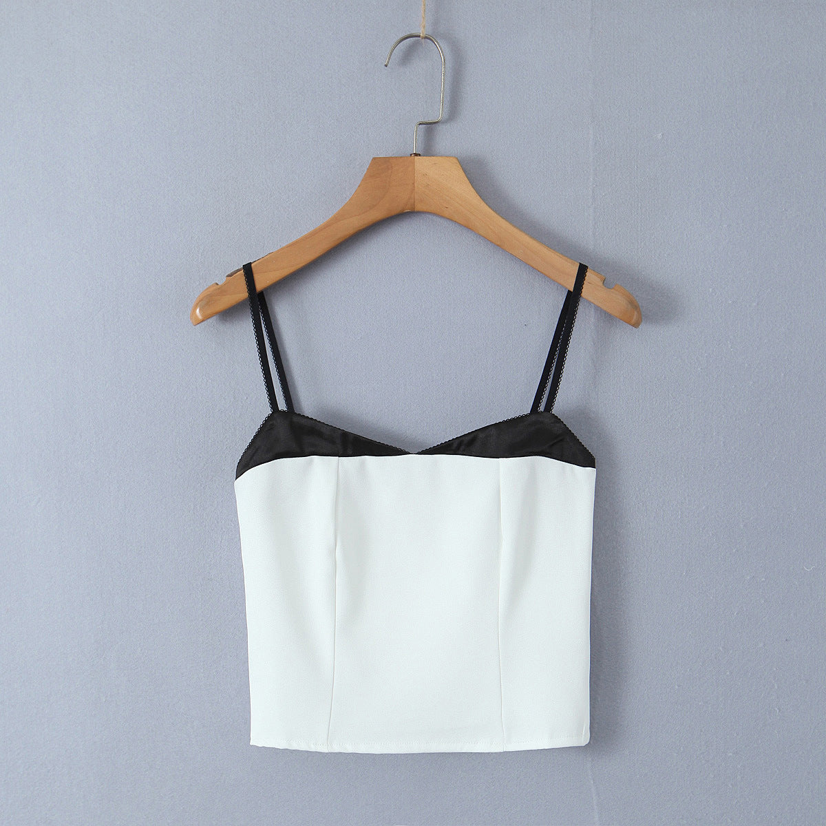 Fake Two-piece Color Matching Small Sling Vest For Women