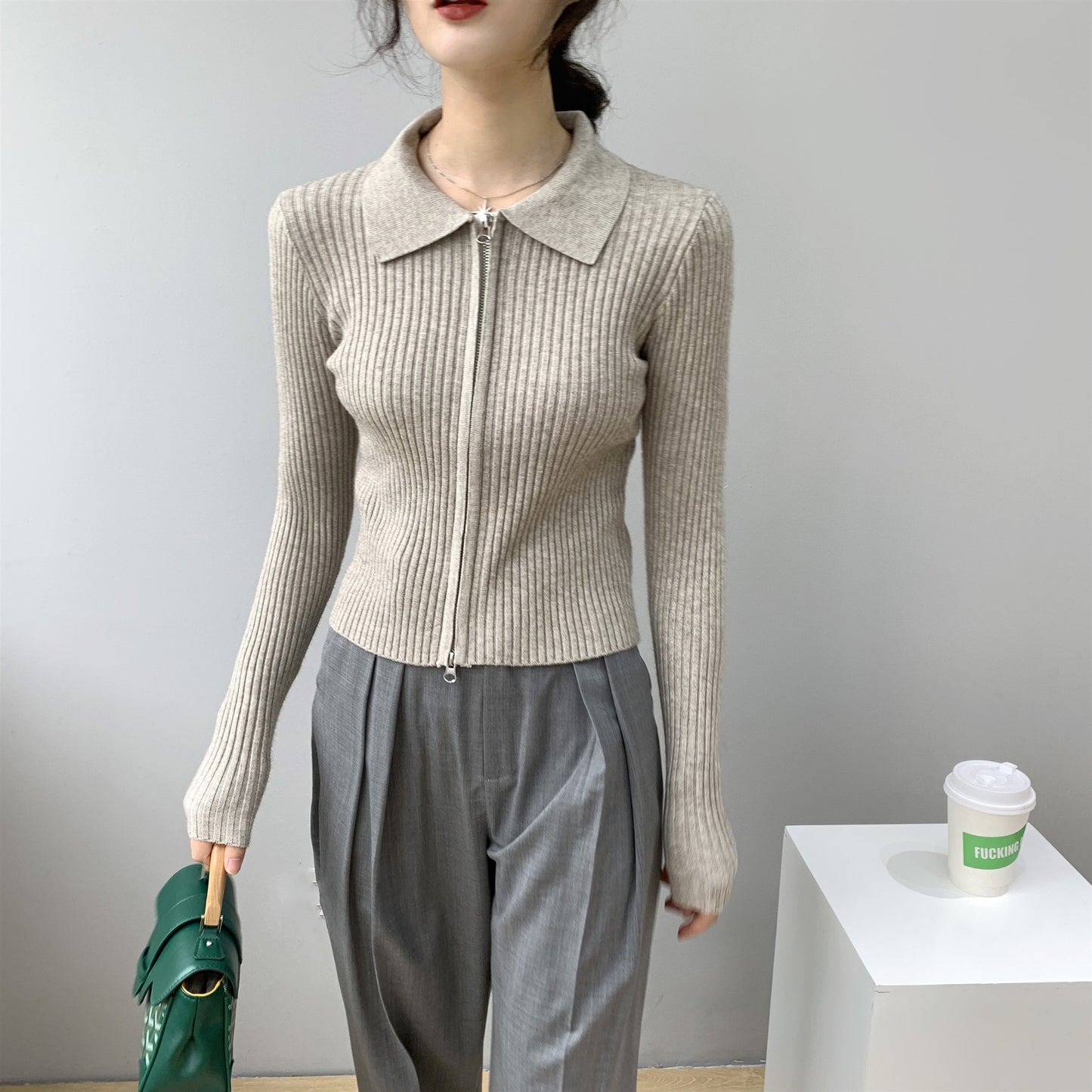 Women's Fashion Personalized Knitted Cardigan