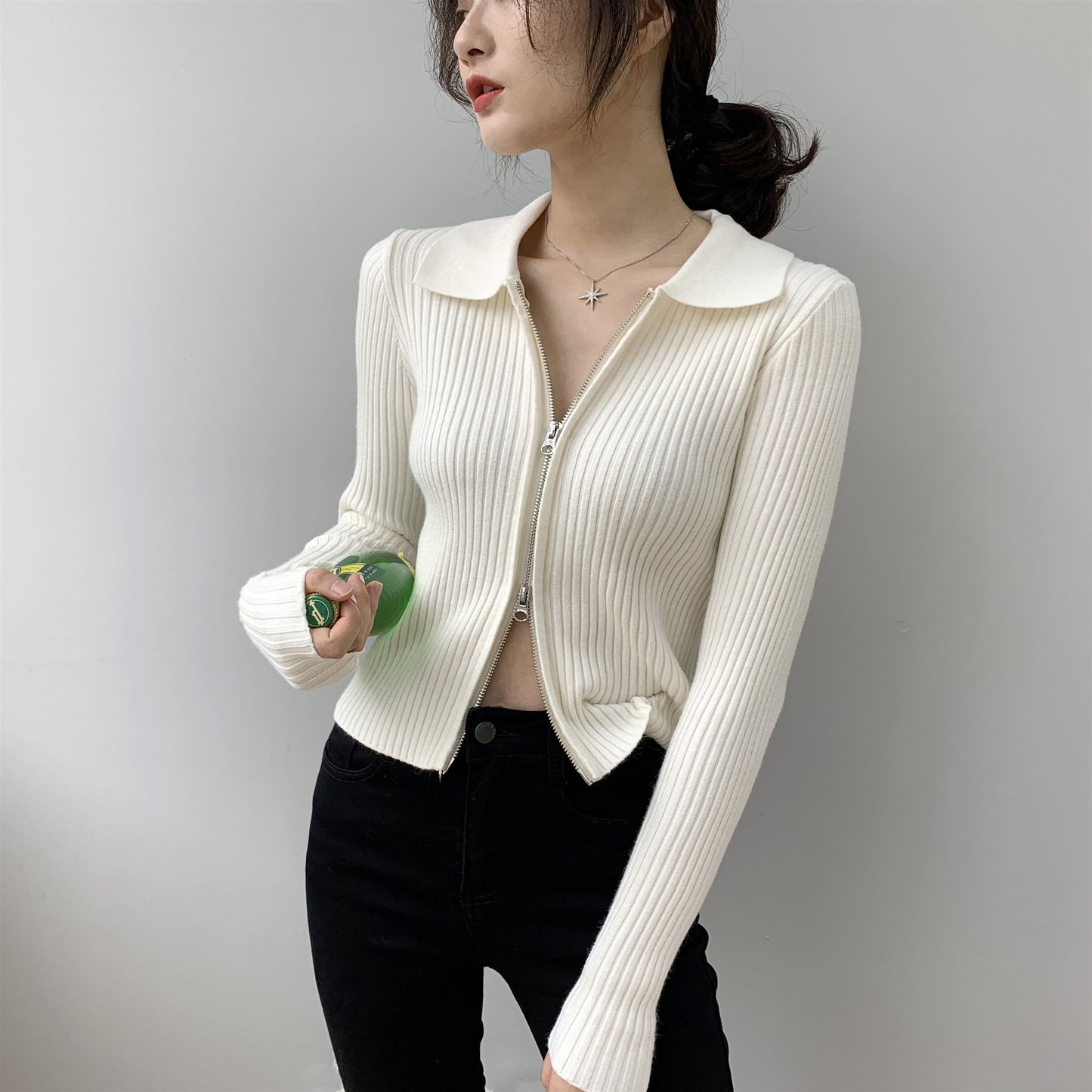 Women's Fashion Personalized Knitted Cardigan