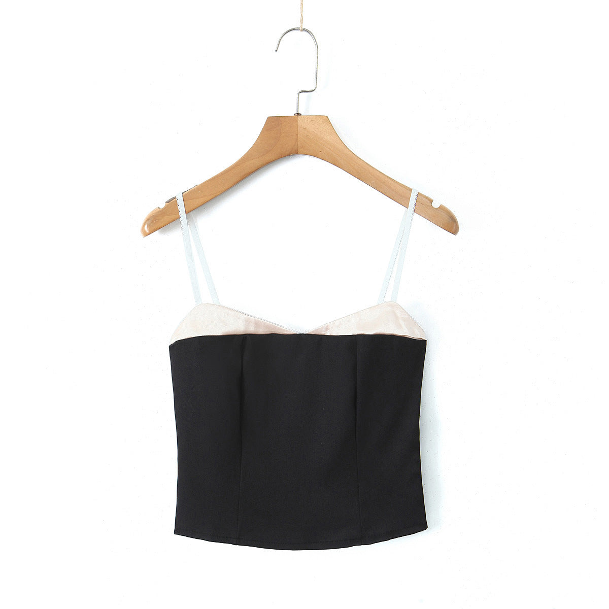 Fake Two-piece Color Matching Small Sling Vest For Women