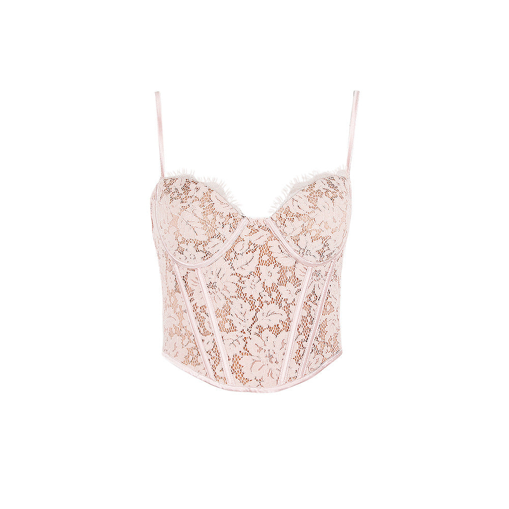 Lace Hot Girl Camisole Women's Fishbone Top Women's