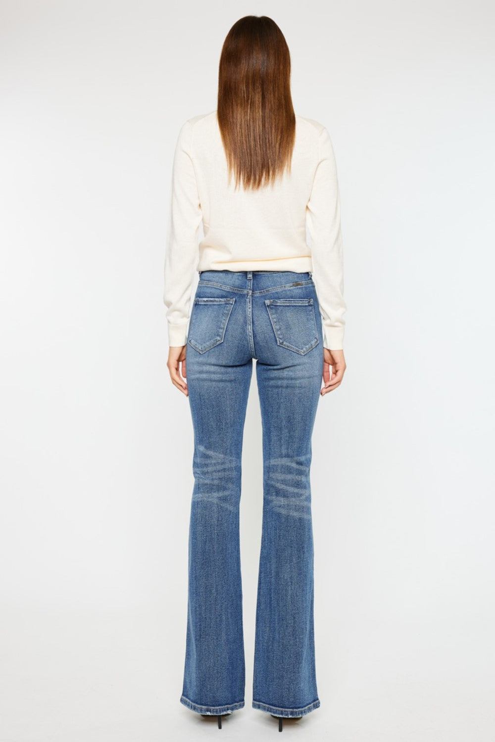 Kancan Cat's Whiskers High Waist Flare Jeans