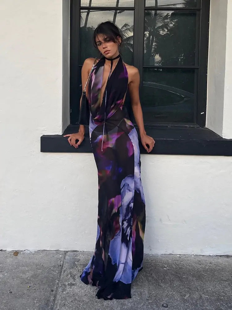 Backless Sexy Maxi Dress